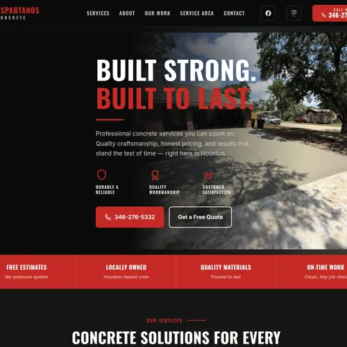 A local service business website built by Nested Growth